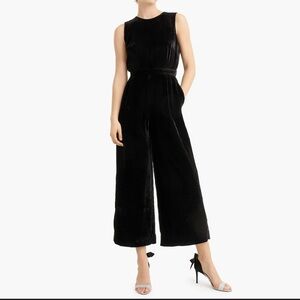 NWT J Crew Velvet Jumpsuit size 14 Tall